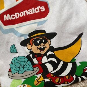 MCDONALD’S Hamburglar X Diamond Co White Tee Shirt Size Large NWOT RARE